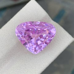 Kunzita rosa suelta natural de 33.95 quilates Piedra preciosa afgana talla corazón