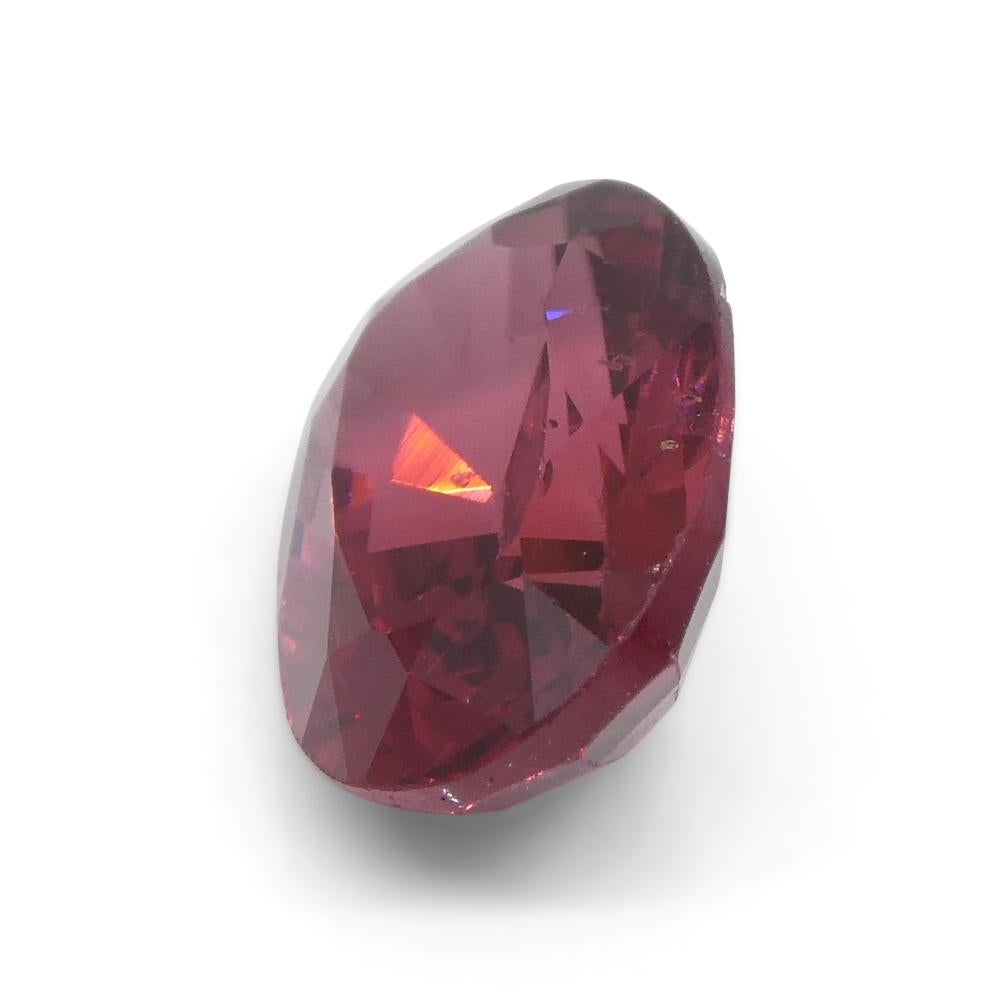 3.39 Carat Oval Red Spinel GIA Certified Mahenge, Tanzania Unheated For Sale 8