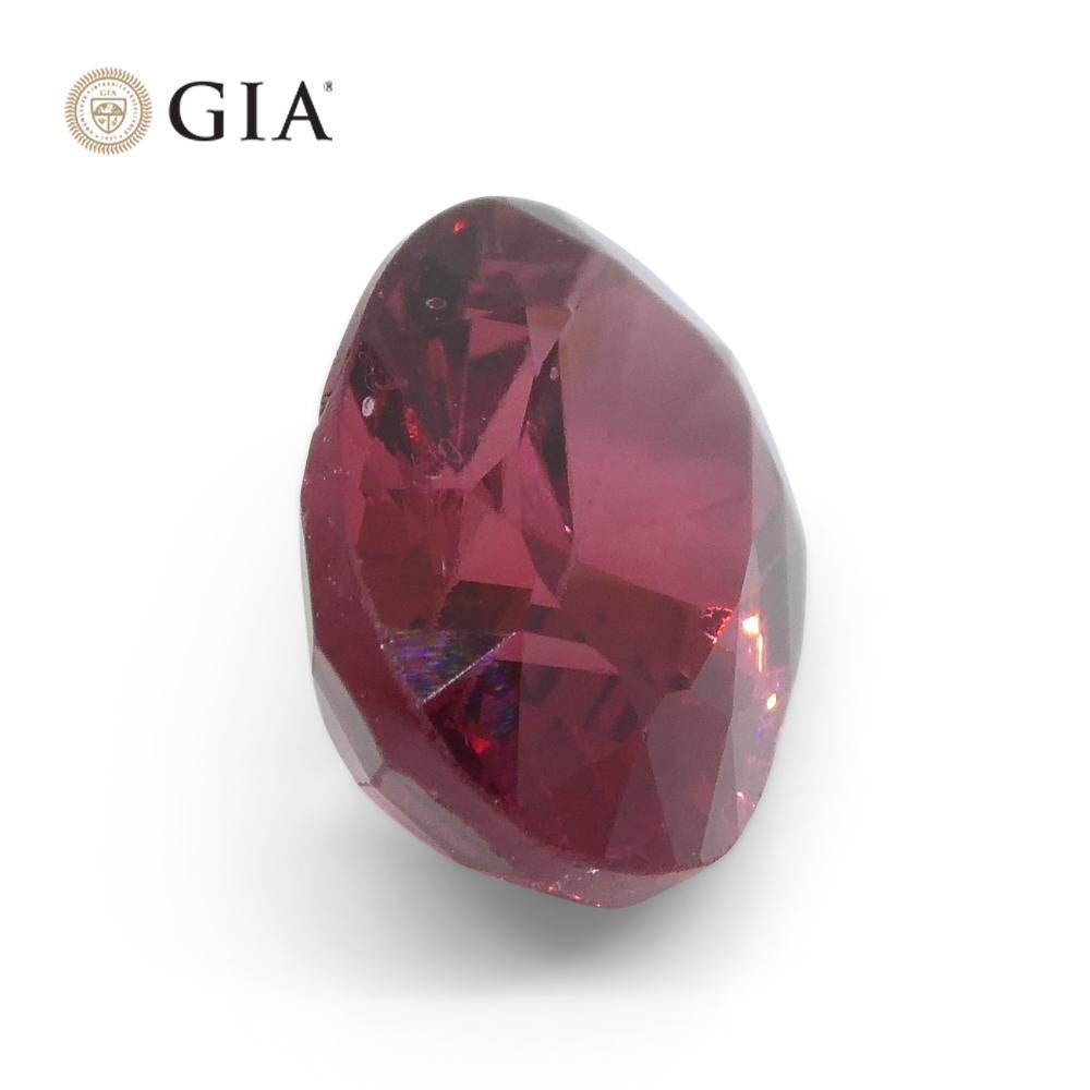 3.39 Carat Oval Red Spinel GIA Certified Mahenge, Tanzania Unheated For Sale 11