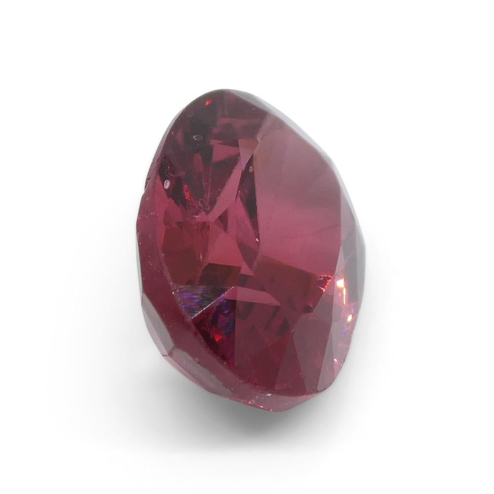 3.39 Carat Oval Red Spinel GIA Certified Mahenge, Tanzania Unheated For Sale 12