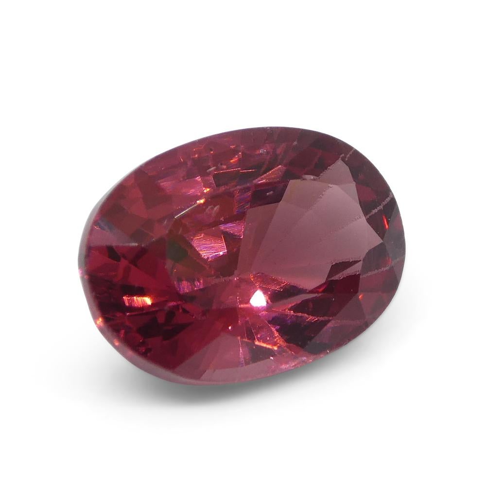 3.39 Carat Oval Red Spinel GIA Certified Mahenge, Tanzania Unheated For Sale 14