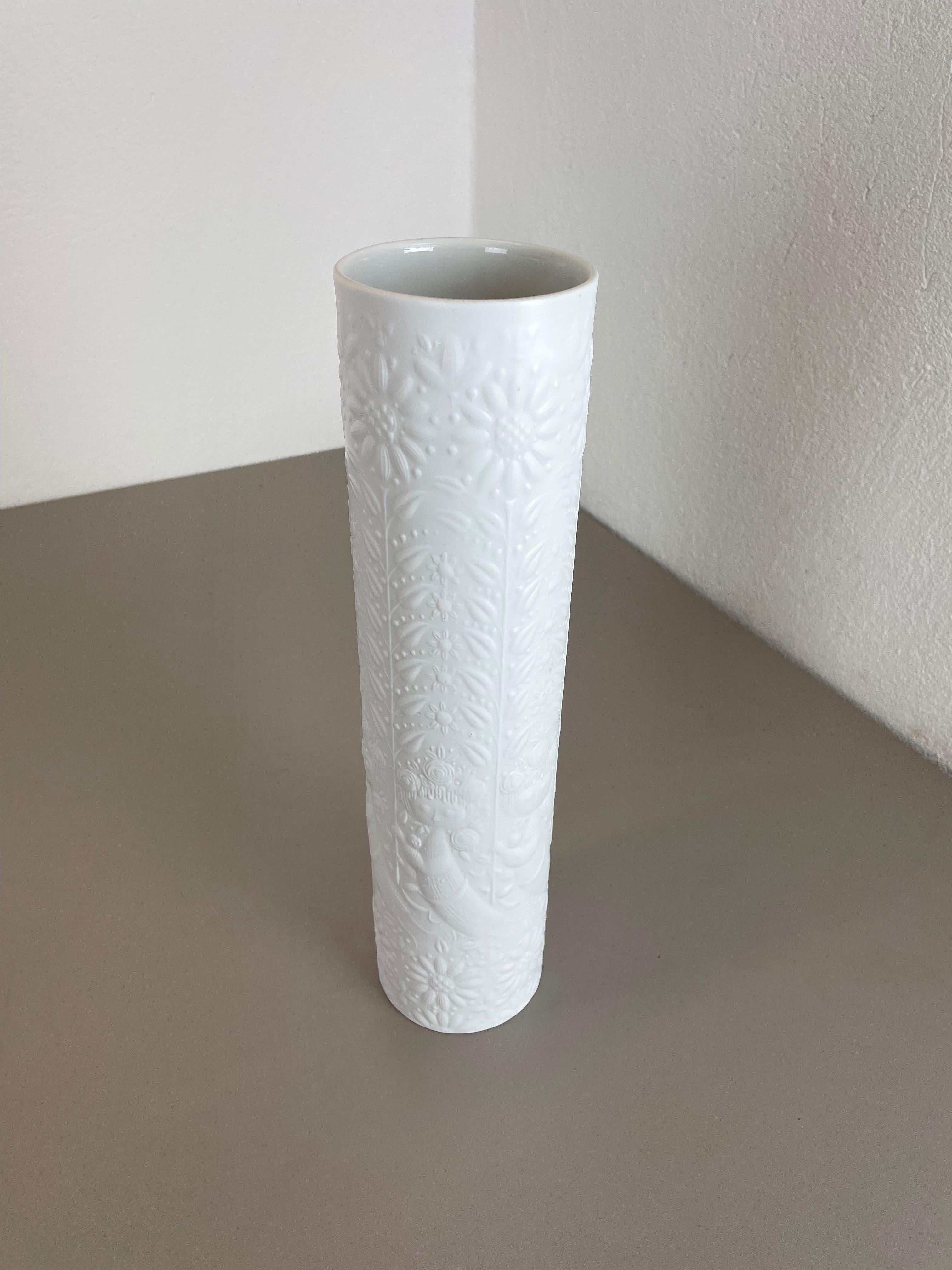 Mid-Century Modern Vase Op Art de 33 cm par Björn Wiinblad pour Rosenthal Studio Line Allemagne, années 1970 en vente