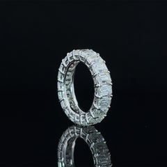 (.33ct each) FG VVS Emerald Cut Diamond Eternity Band by Arnav