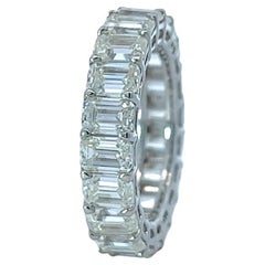 (.33ct each) FG VVS Emerald Cut Diamond Eternity Band by Arnav