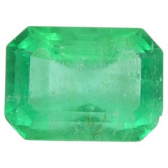 3.3ct Octagonal/Emerald Green Emerald GIA Certified Colombia  