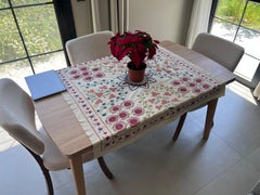 3,3x3,5 Ft C.Asian ricamato da parete. Tovaglia, copritavolo, copridivano