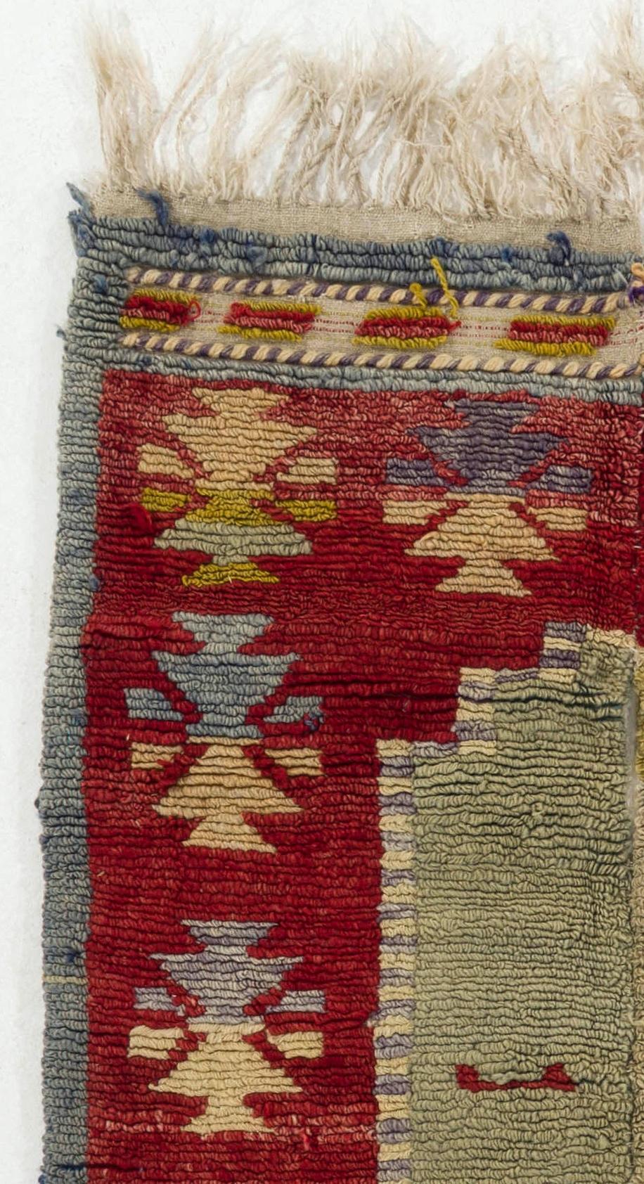 An unusual one-of-a-kind hand-knotted 