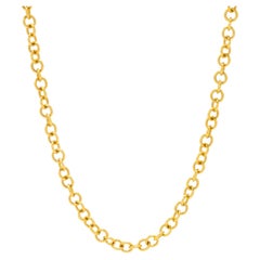 34” 20k Gold Handmade Thick Chain Necklace