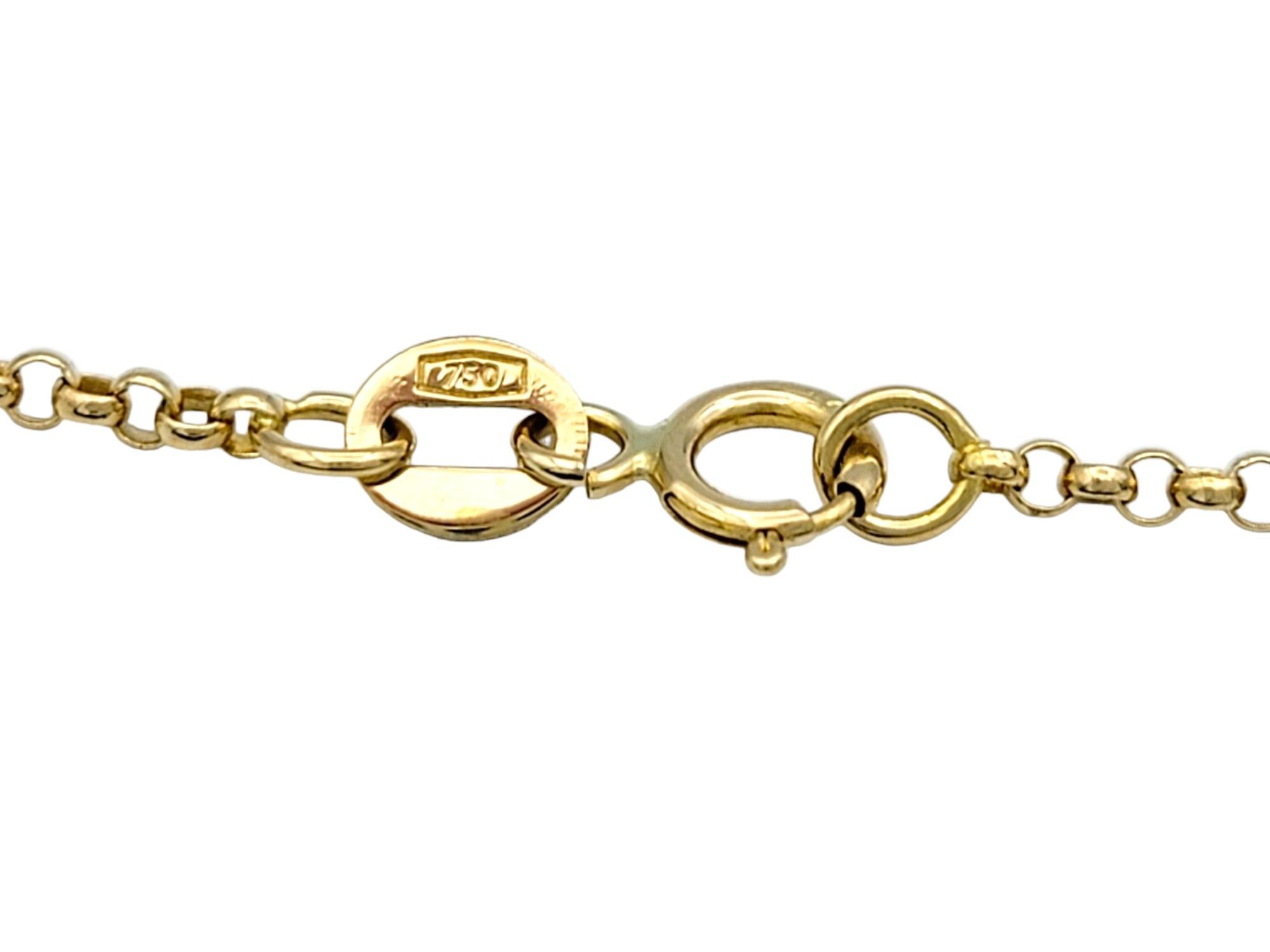 .34 Carat Bezel-Set Round Diamond Solitaire Pendant Necklace in 18 Karat Gold For Sale 2