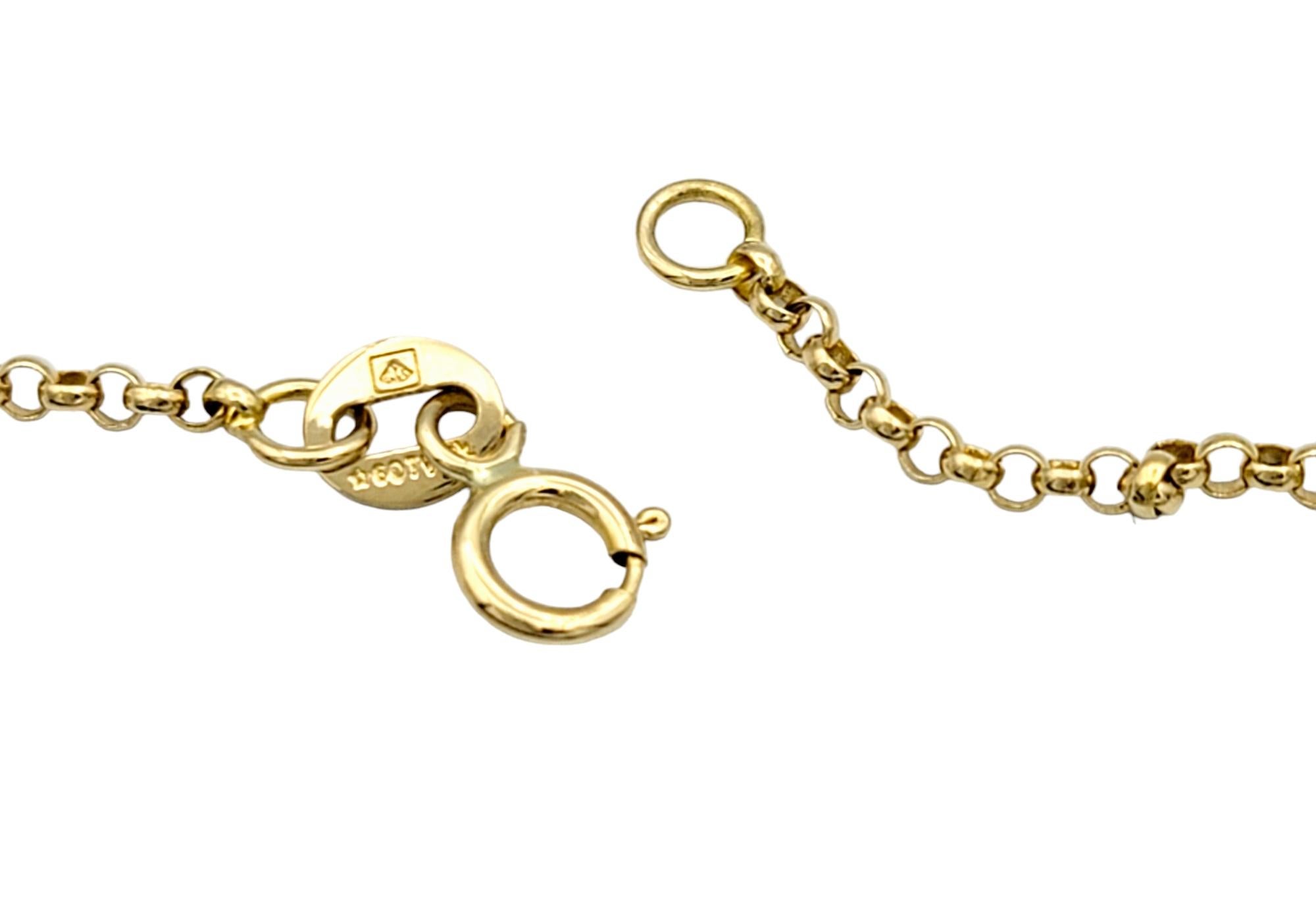 .34 Carat Bezel-Set Round Diamond Solitaire Pendant Necklace in 18 Karat Gold For Sale 3