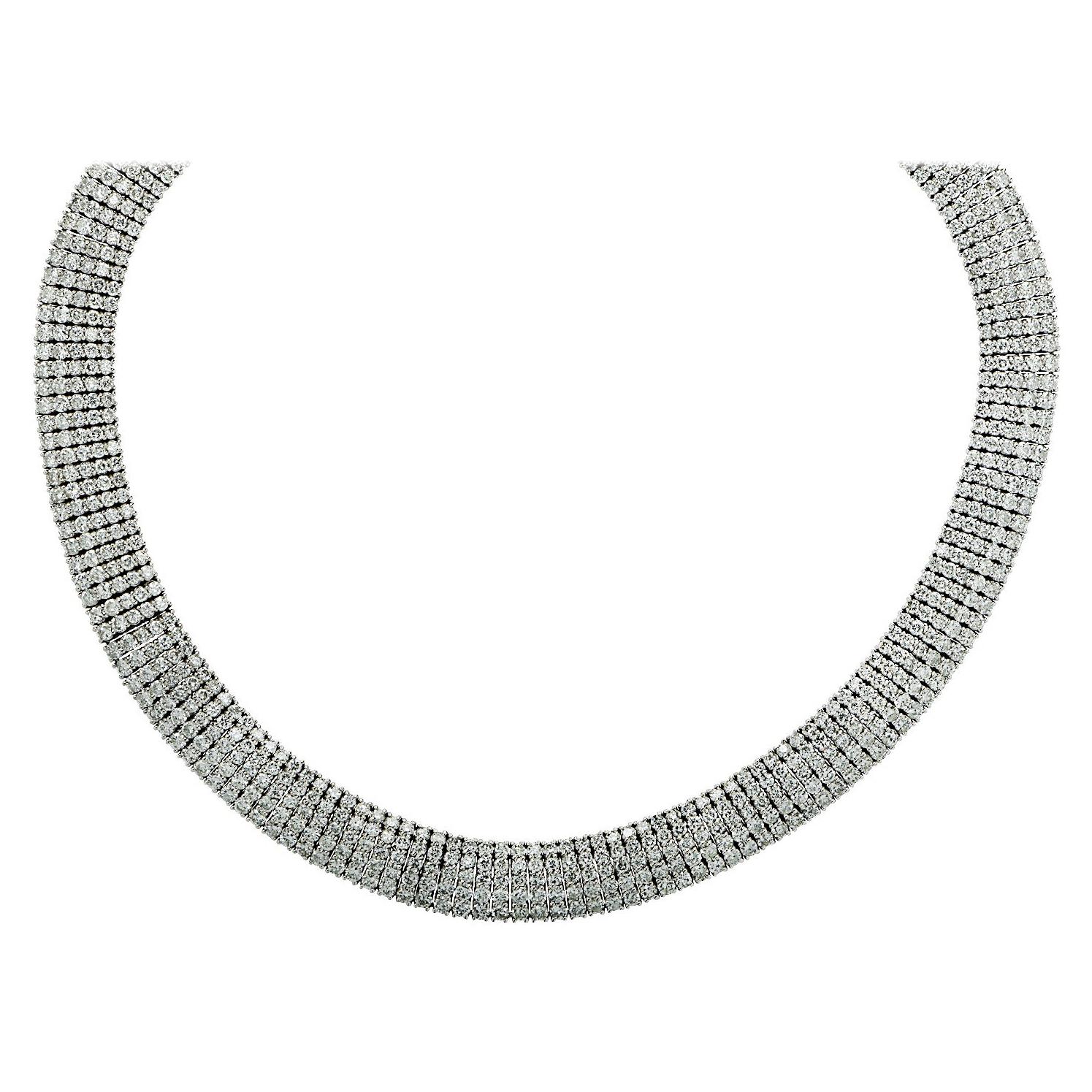 34 Carat Diamond Choker Necklace