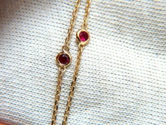 .34 Carat Natural Fancy Color Heart Diamond Necklace 14 Karat*