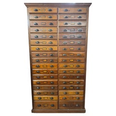 34 Drawer Vintage Card Catalog