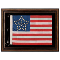 Antique 34 Gilt Painted Stars in A Bold Representation of the "Great Star" Pattern
