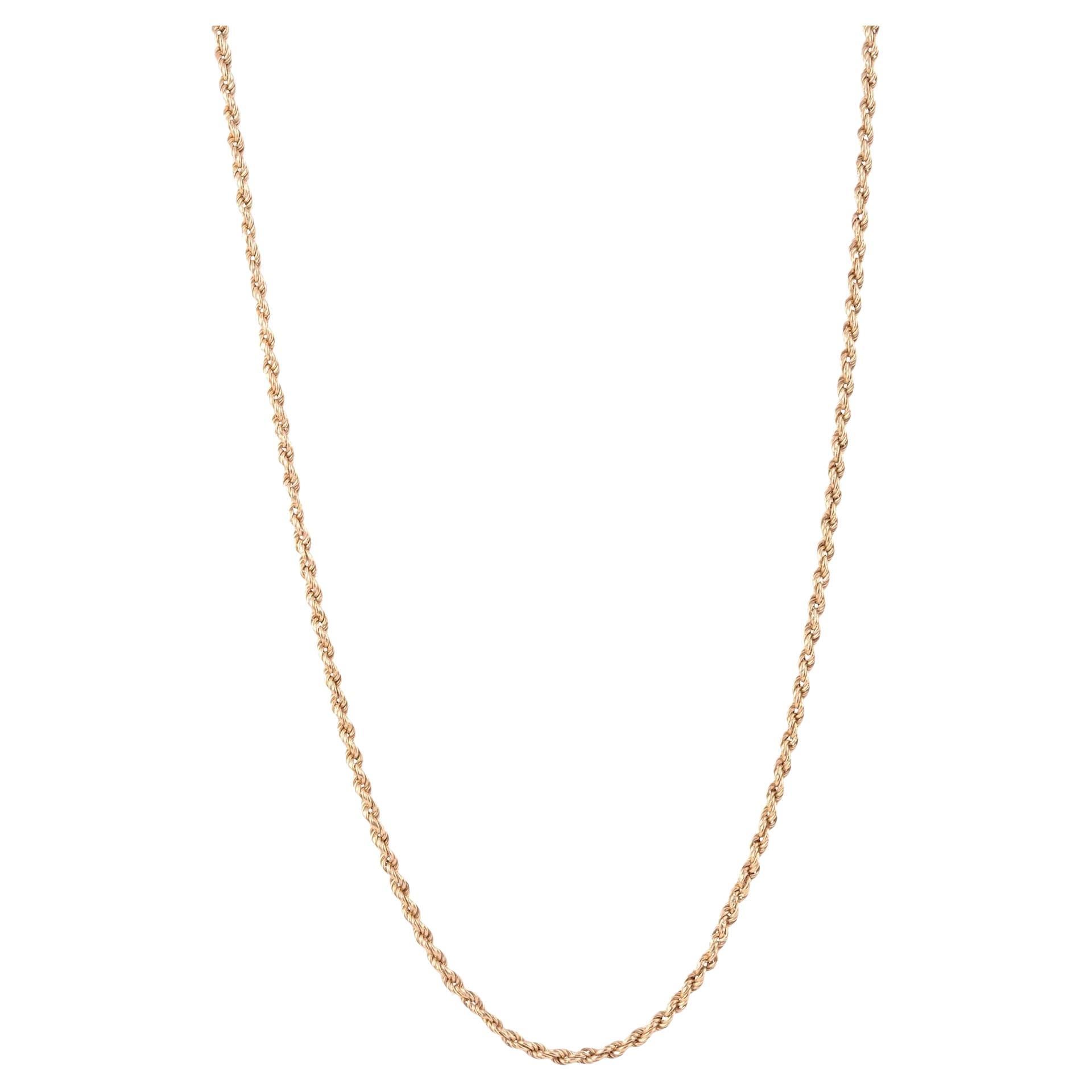 14 Karat Gold Rope Chain