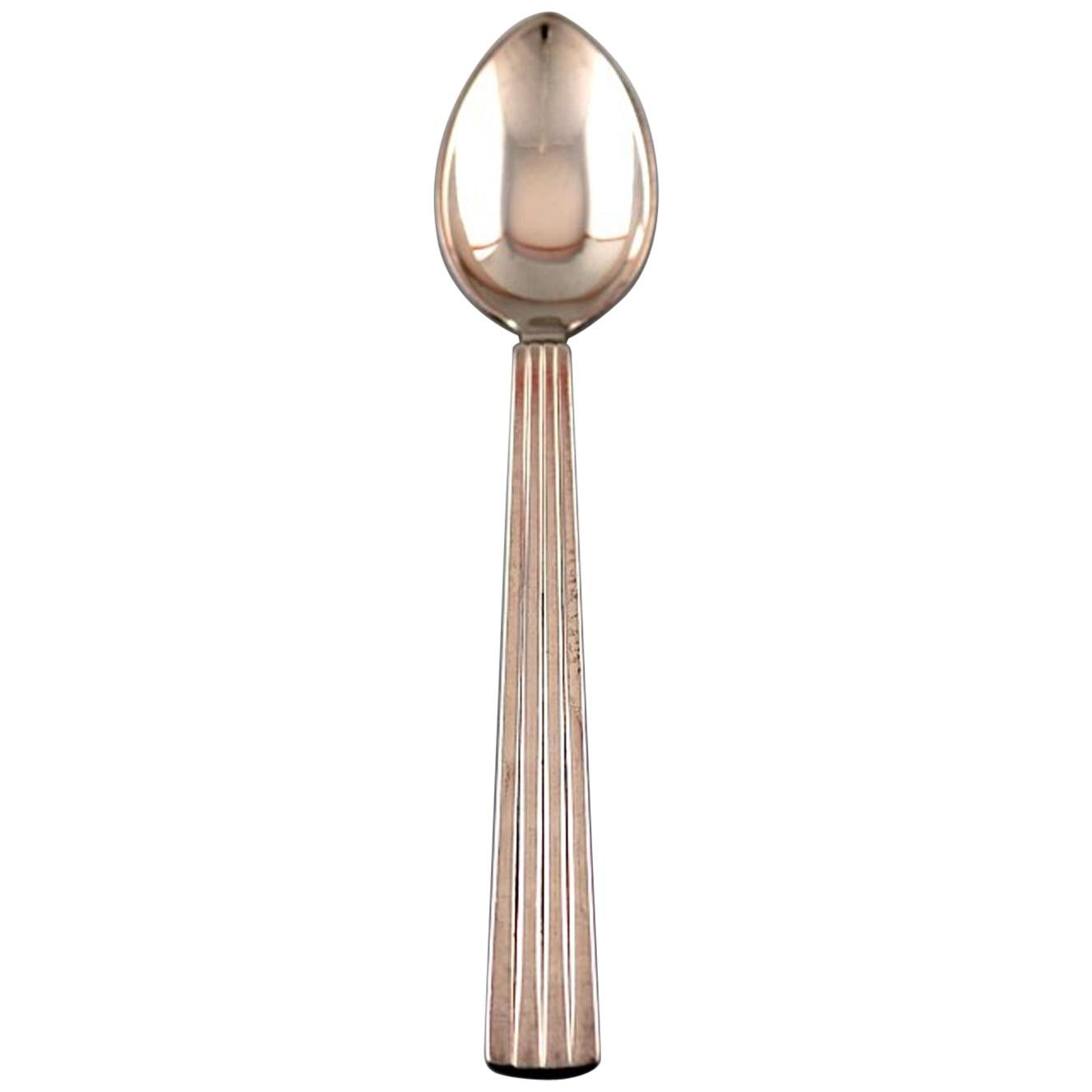 34 Pcs. Teaspoon / Coffee Spoon, Georg Jensen Bernadotte Sterling Silver Cutlery For Sale
