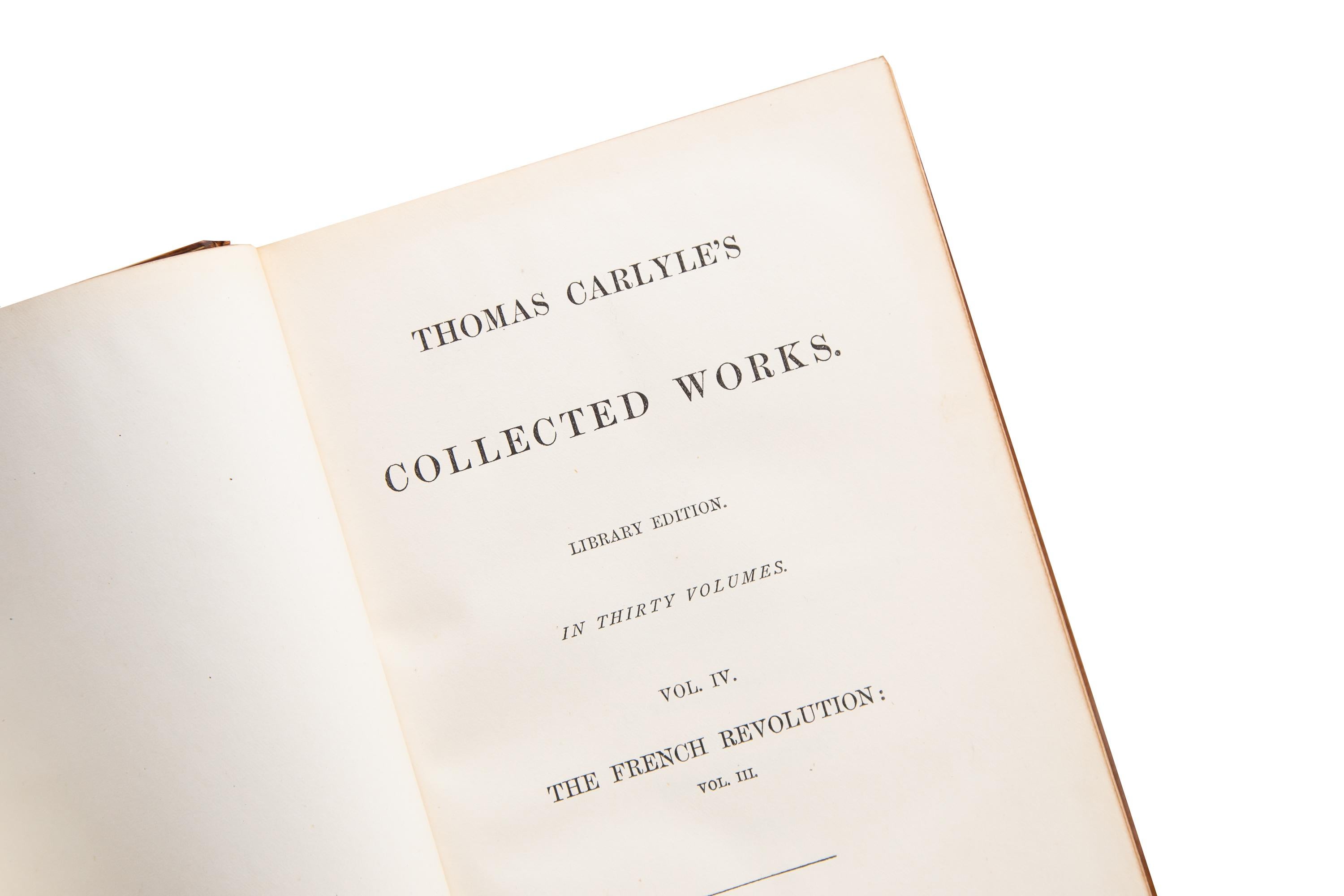 English 34 Volumes, Thomas Carlyle, Thomas Carlyle's Collected Works