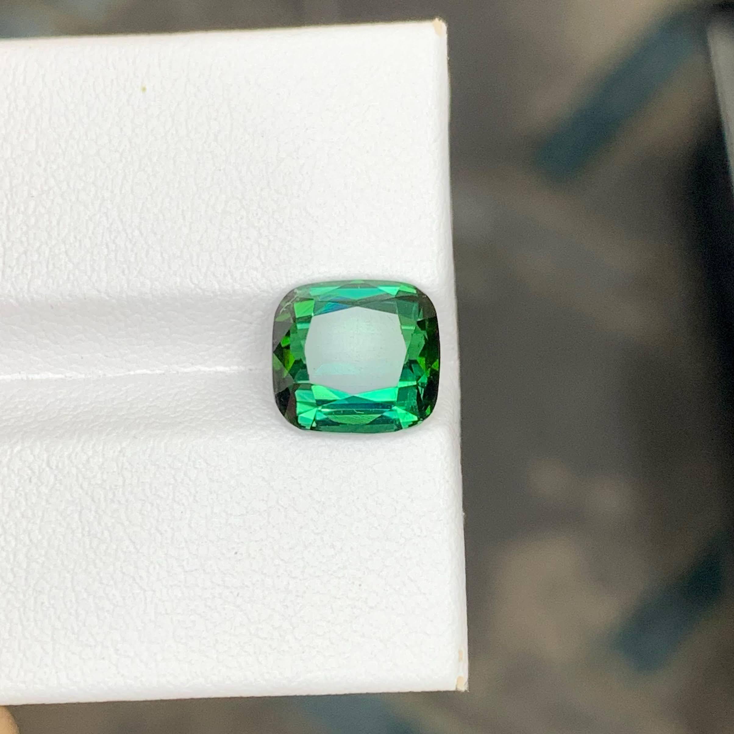 Weight 3.40 carat 
Dimensions 9.1x8.5x5.6mm
Treatment None 
Origin Afghan 
Clarity VVS 
Shape Cut Cushion 




This beautiful 3.40 carat Natural Bluish Green Tourmaline comes from the renowned mines of Afghanistan, known for producing vibrant and