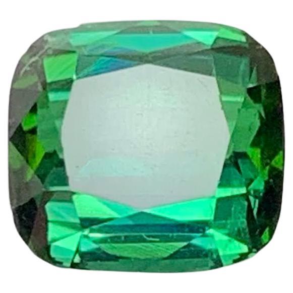 3.40 Carati di tormalina verde bluastra sfusa naturale con taglio a cuscino Gemma afgana