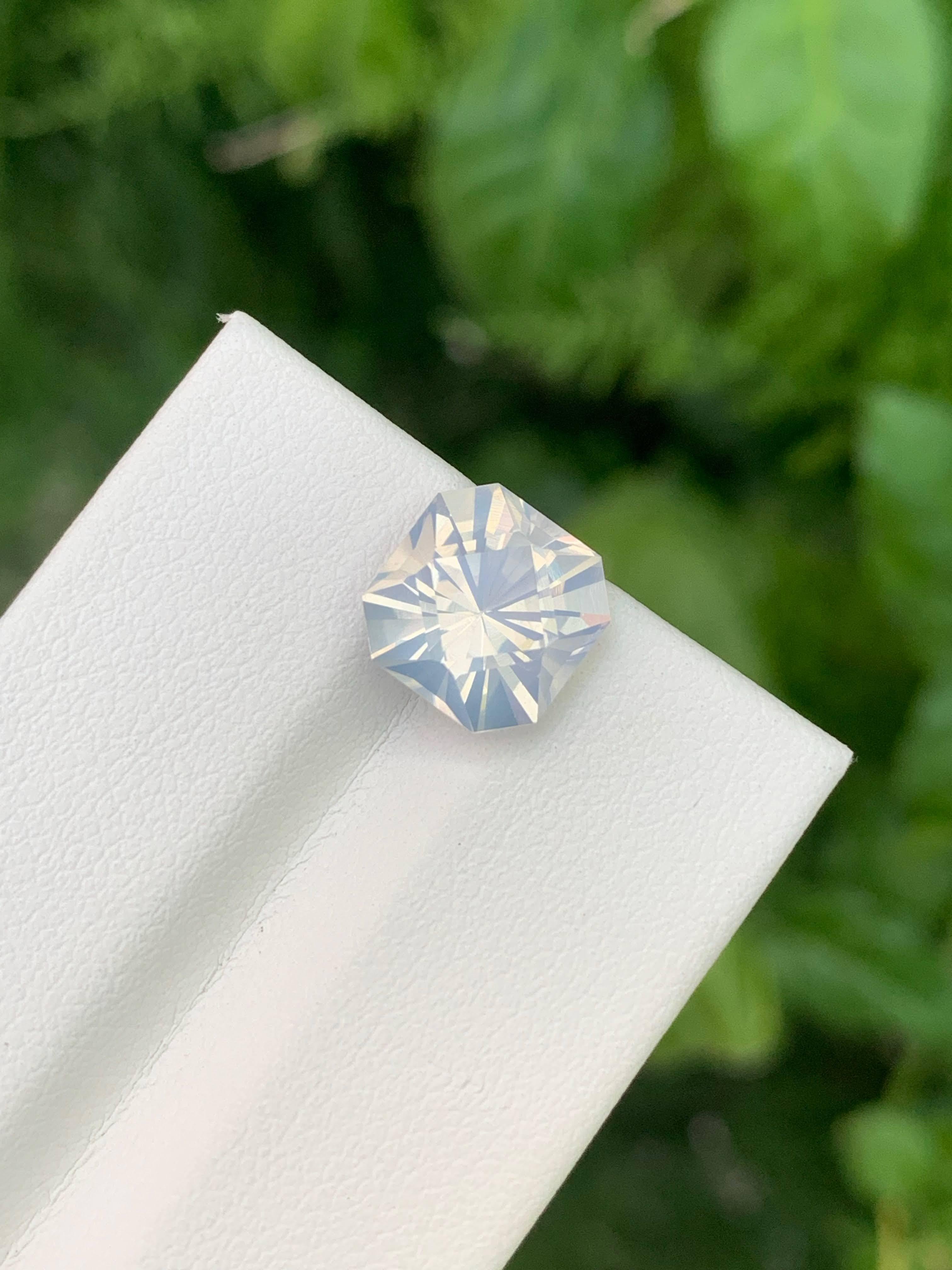 3,40 Karat Natürlicher Lose Facettierter Quarz Kissen Präzisionsschliff Afrikanischer Edelstein im Angebot 4