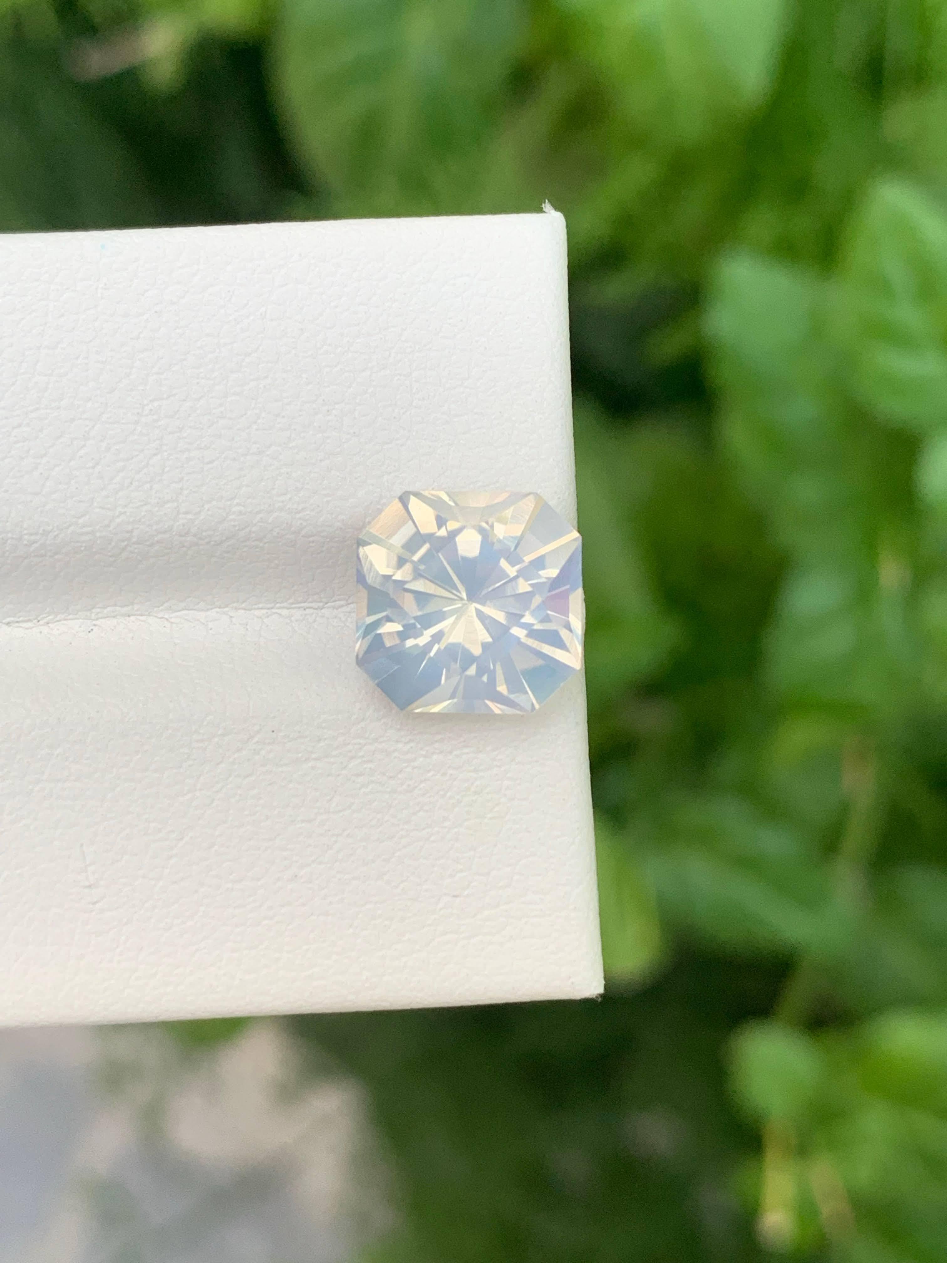 3,40 Karat Natürlicher Lose Facettierter Quarz Kissen Präzisionsschliff Afrikanischer Edelstein im Angebot 5