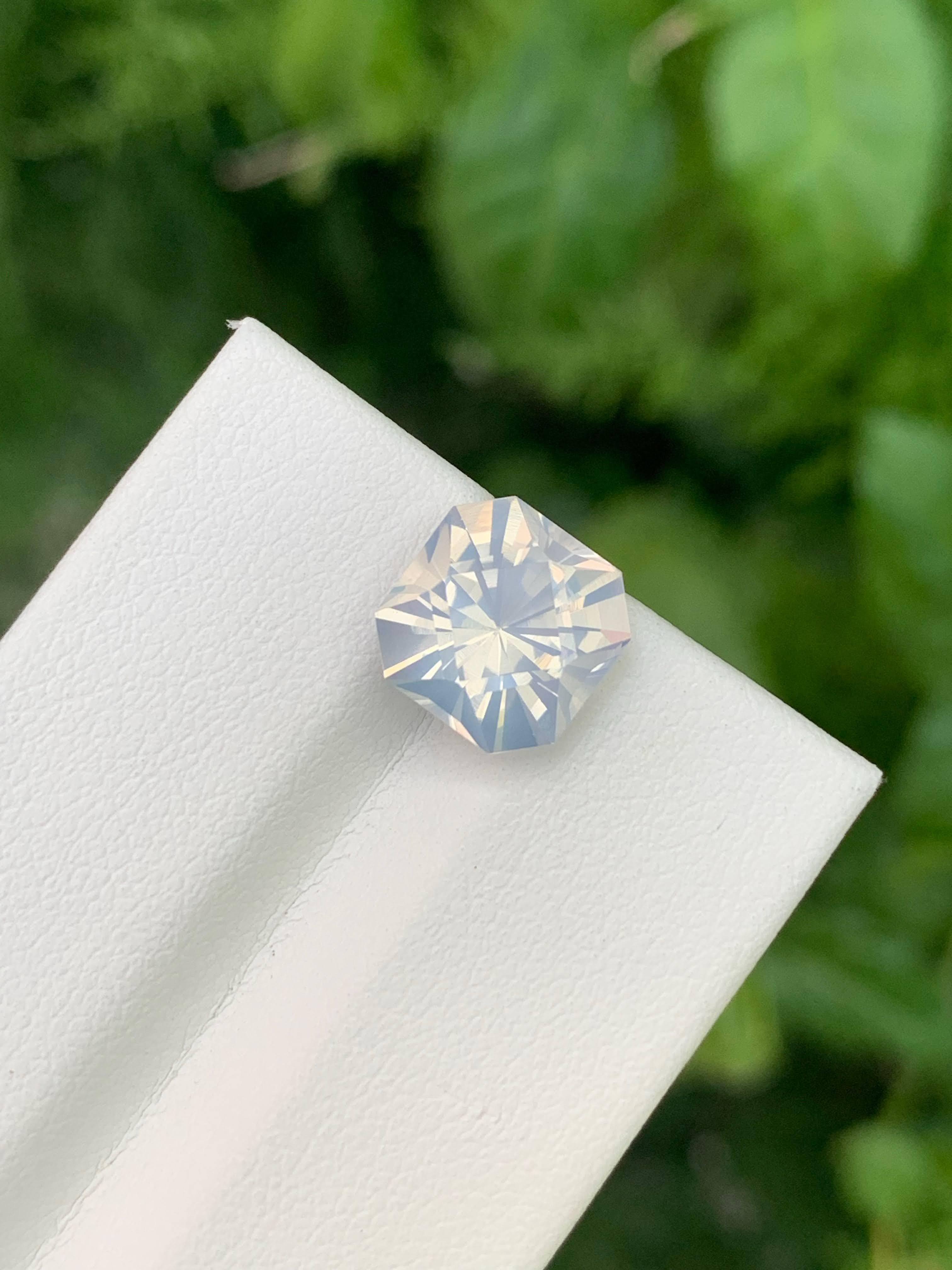 3,40 Karat Natürlicher Lose Facettierter Quarz Kissen Präzisionsschliff Afrikanischer Edelstein (Moderne) im Angebot