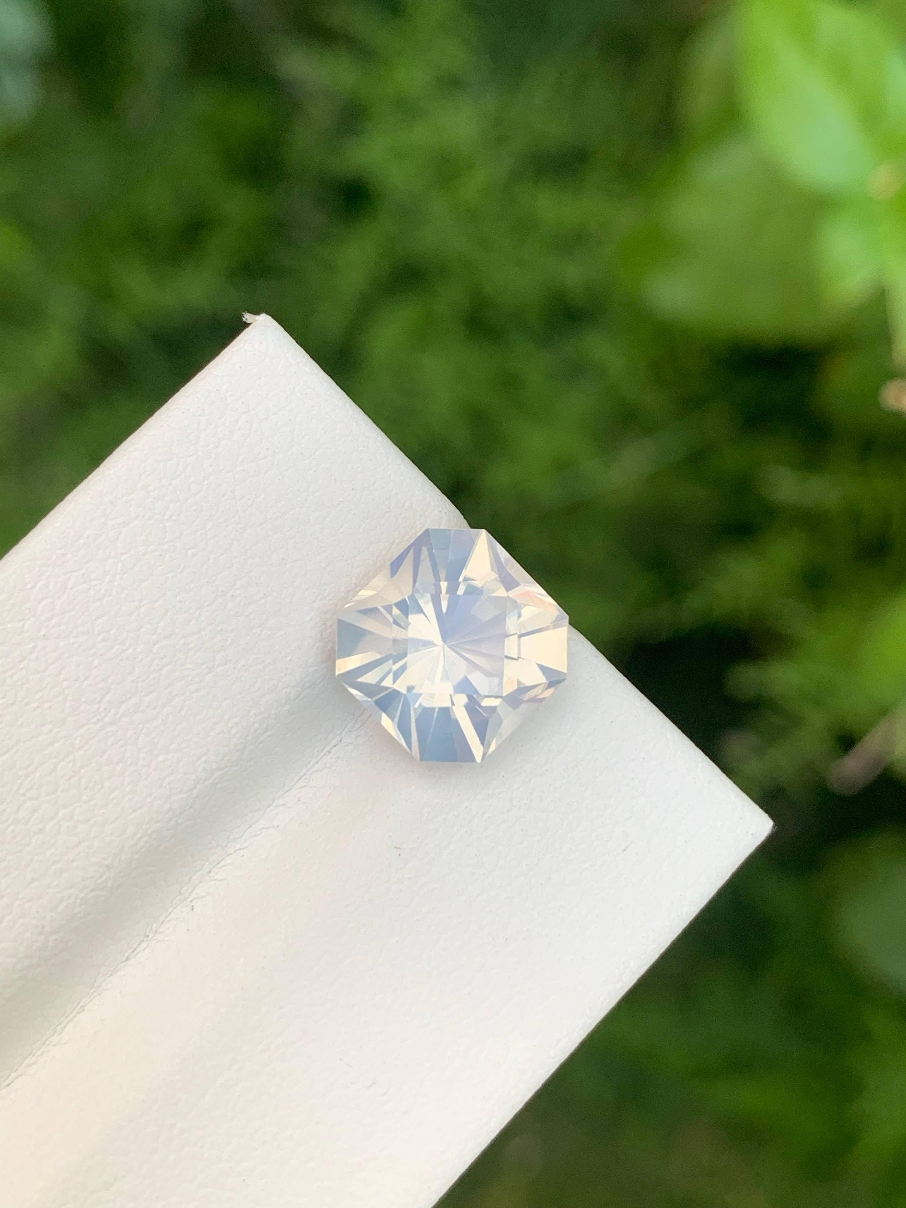 3,40 Karat Natürlicher Lose Facettierter Quarz Kissen Präzisionsschliff Afrikanischer Edelstein im Angebot 1