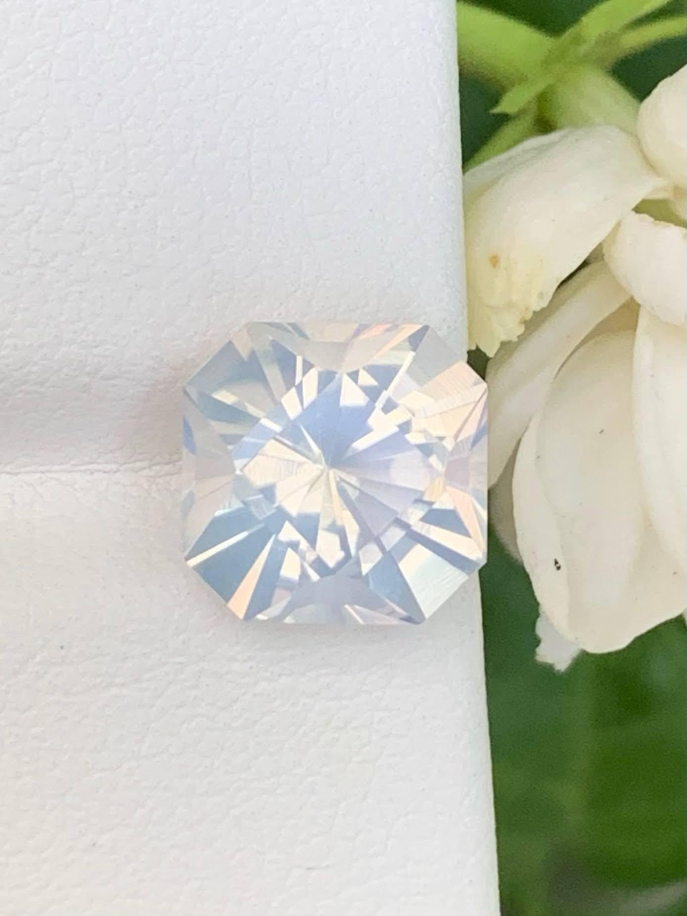 3,40 Karat Natürlicher Lose Facettierter Quarz Kissen Präzisionsschliff Afrikanischer Edelstein im Angebot 3