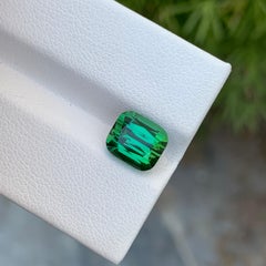 3.40 carati di tormalina verde laguna naturale sfusa a forma di cuscino per anello