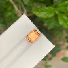 3.40 Carat Natural Loose Imperial Topaz Stone Cushion Cut Pakistani Gemstone