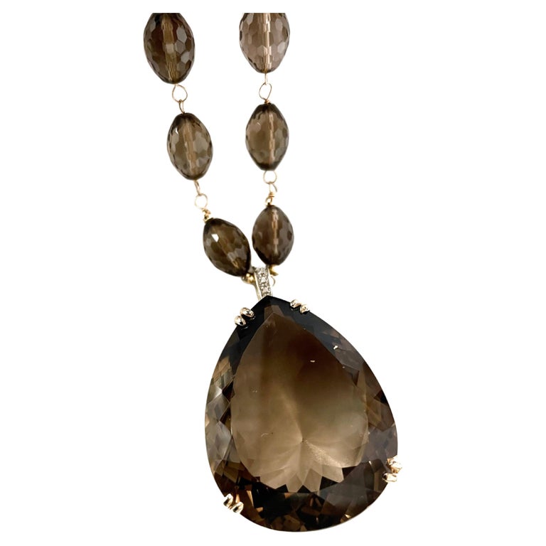 Genuine Smoky Quartz Earrings for Women 5.06 Carats Smoky Quartz Jewelry for Women June Birthstone 14K Yellow Gold Earrings Over Sterling Silver Topaz Jewelry Gifts for Her