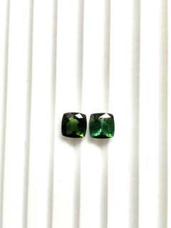3.40 Carats Tourmaline Cushion 2 Piece Faceted Cut stone Top Quality Natural gem
