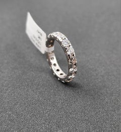3.40 ct 18k White Gold Diamond Eternity Band
