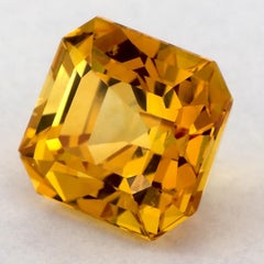 3.40 Ct Yellow Sapphire Octagon Loose Gemstone