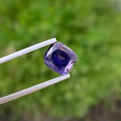 3.40 Natural Loose Iolite Cushion Shape Gem From India Mine