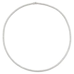 Collier tennis avec diamants de 34.00 carats