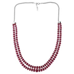 340,66 Quilates Piedra Preciosa Rosa Collar de Diamantes SI/H de 11,71 Quilates Oro Blanco de 14 Quilates