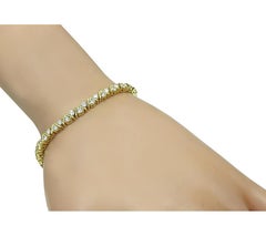 3.40ct Diamond 14k Yellow Gold Bracelet
