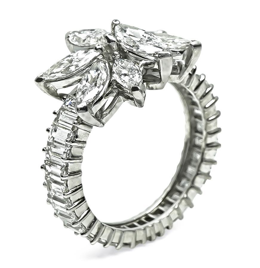 3,40ct Diamantring (Baguetteschliff) im Angebot
