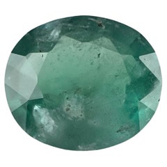 3.40ct Round Non-oiled Emerald Gemstone