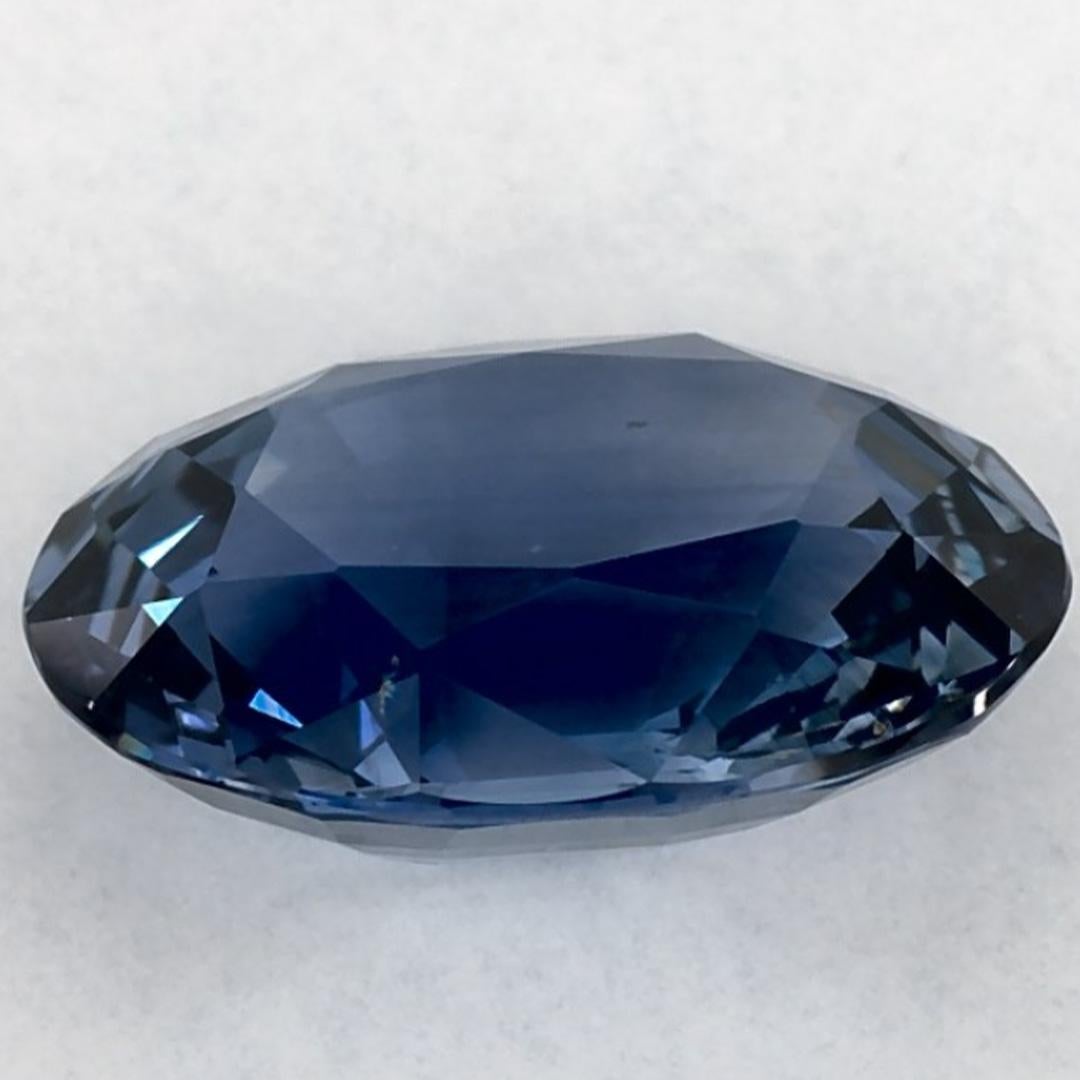 3.41 carati di zaffiro blu ovale sfuso In condizioni Nuovo in vendita a Fort Lee, NJ
