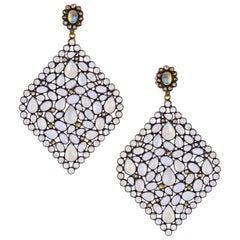 34.10 Carat Moonstone Statement Earrings