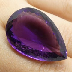 34.19ct Amethyst Pear Shape