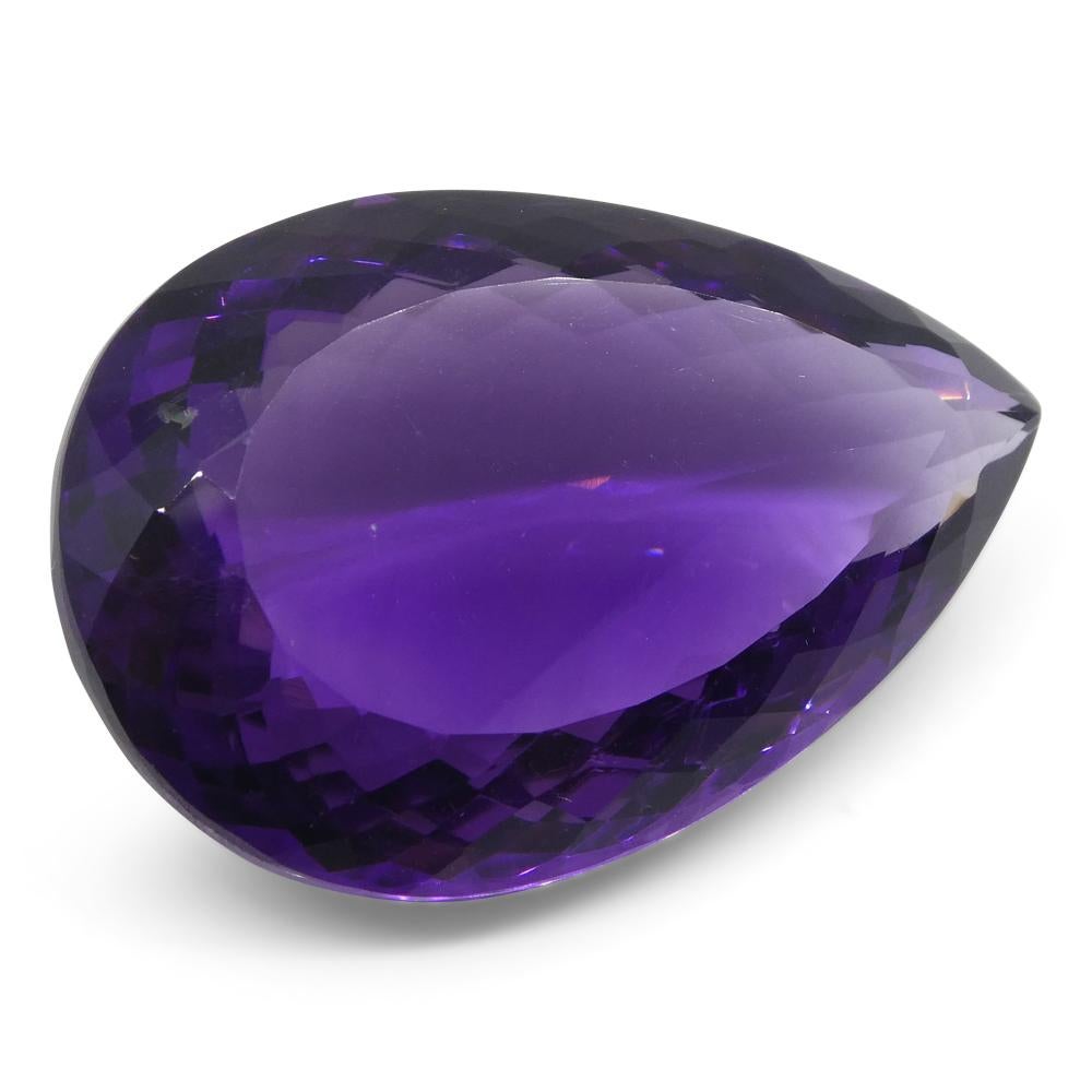 da uomo o donna 34,19 ct Ametista a forma di pera in vendita