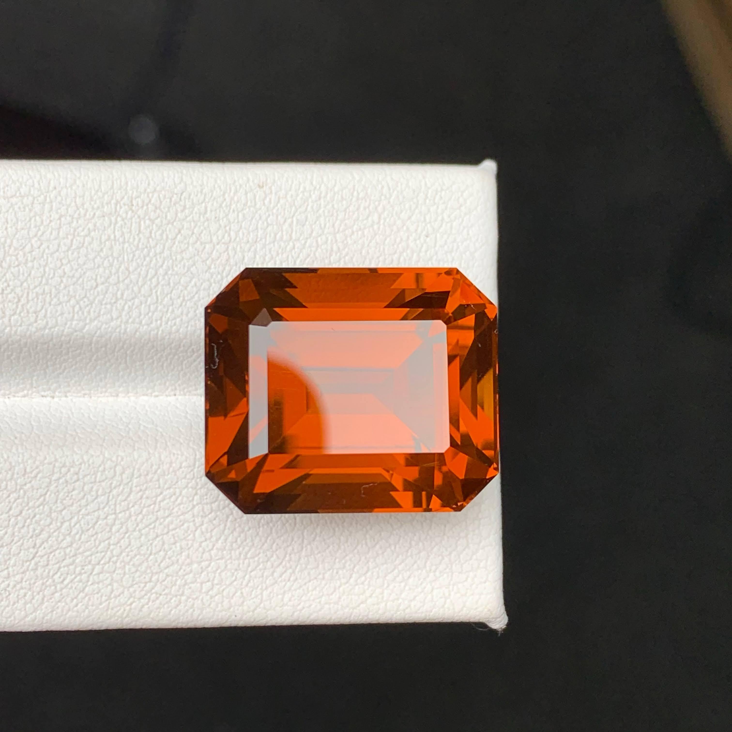 34.20 Carat Natural Loose Fine Quality Citrine Emerald Cut Brazilian Gemstone For Sale 6