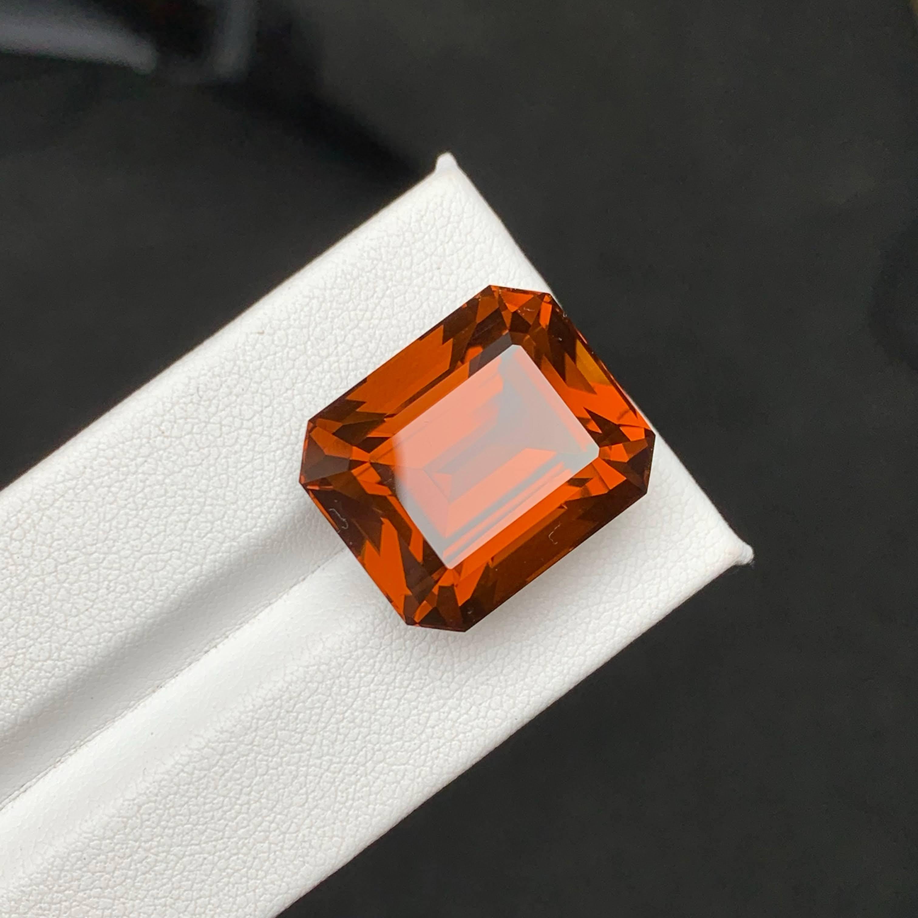34.20 Carat Natural Loose Fine Quality Citrine Emerald Cut Brazilian Gemstone For Sale 1