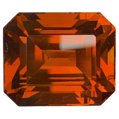 34.20 Carat Natural Loose Fine Quality Citrine Emerald Cut Brazilian Gemstone