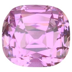 Gema afgana de kunzita natural suelta de 34,25 quilates, de color rosa intenso, sin tratar térmicamente, con corte en cojín