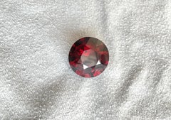 34.26 Carats Rhodolite Garnet Round Cut Stone Natural Gem For Top Fine Jewelry