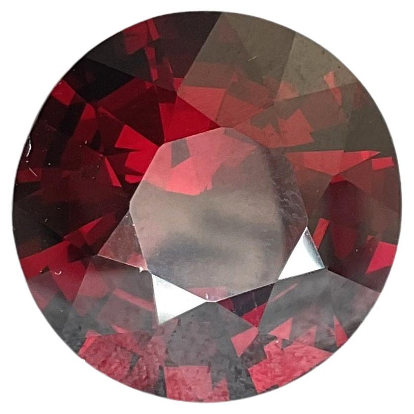 34.26 Carats Rhodolite Garnet Round Cut Stone Natural Gem For Top Fine Jewelry For Sale